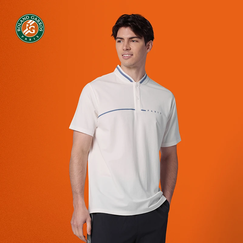 罗兰加洛斯法网速干polo衫短袖男网球服运动夏季新款运动T恤