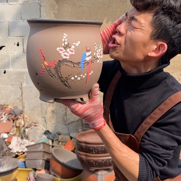 紫砂花盆紫砂器。。紫砂器，紫砂