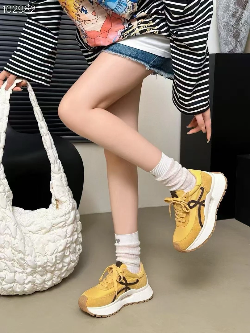 527货号透气韩版休闲百搭阿甘鞋厚底时尚运动