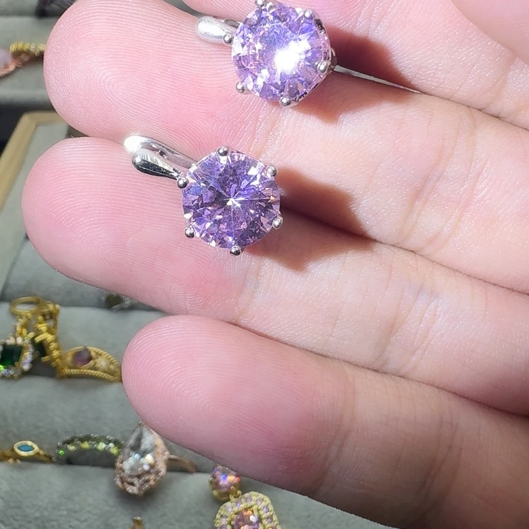 戒指水晶银S925镶嵌