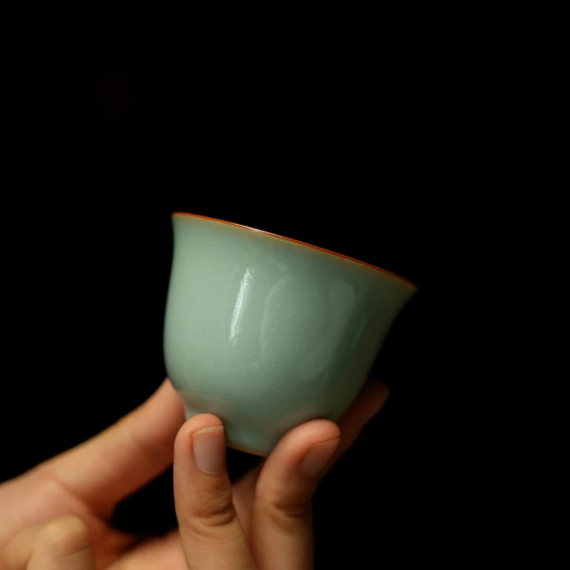 汝誉天下汝窑茶具茶杯小容量主人杯铃铛杯汝州汝瓷天青色冰裂纹