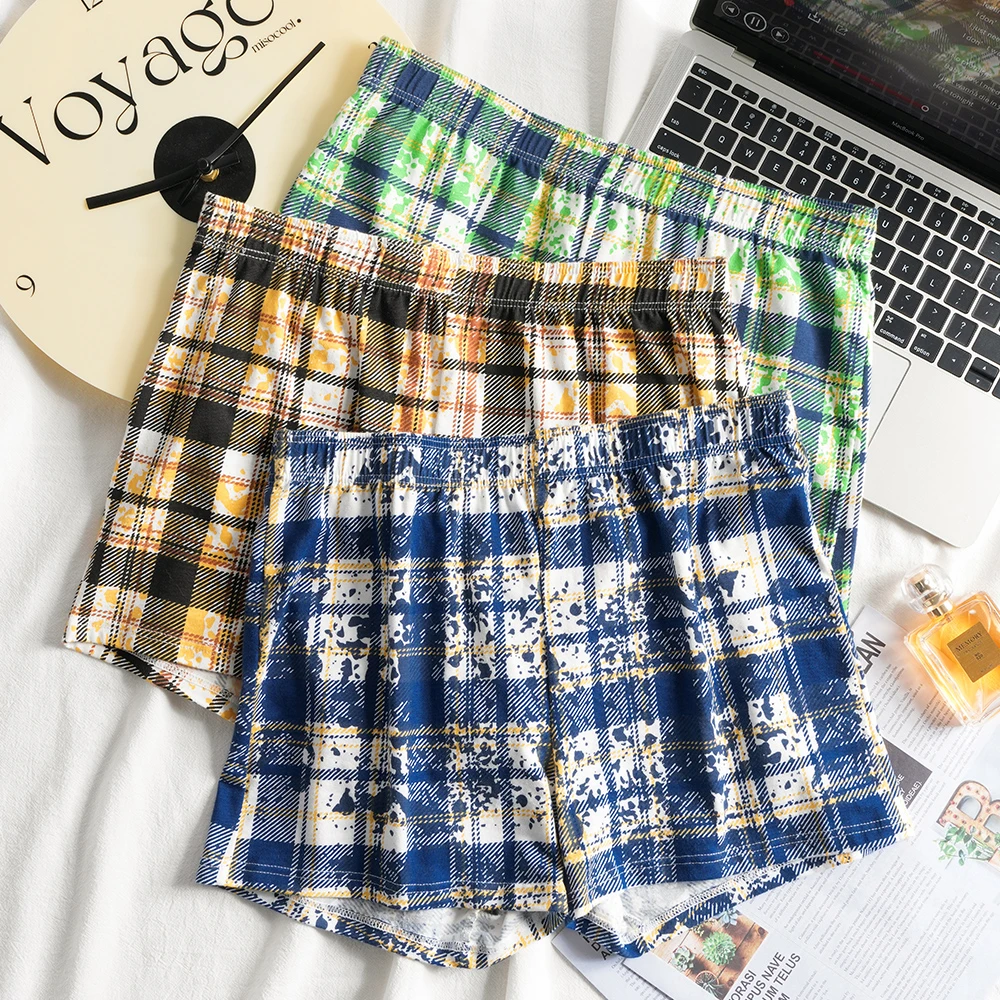 男女同款棉质阿罗裤印花一裤多穿休闲大码夏季睡裤居家裤四角裤