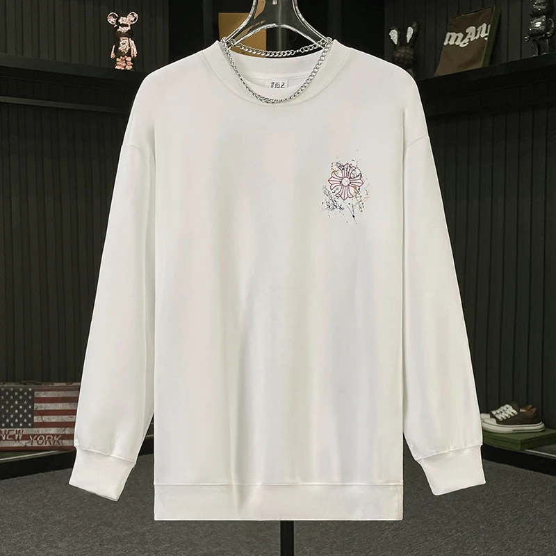 【大码300斤可穿奢品-克家发泡印花】潮流休闲宽松卫衣W2073