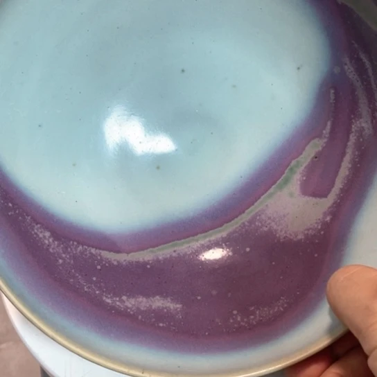 瓷片自****画五大名窑瓷器摆件