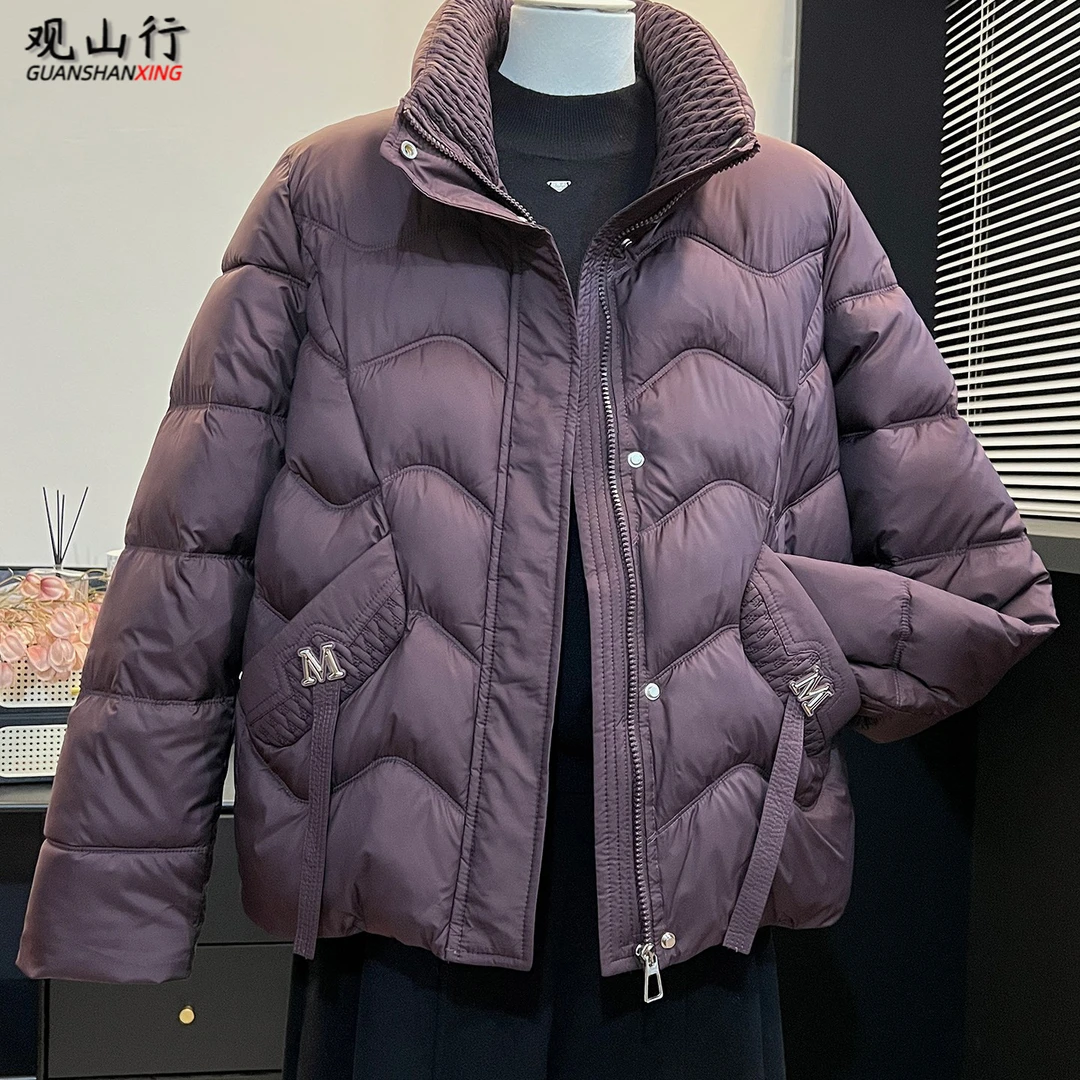 妈妈装立领羽绒棉服2025冬季新款中老年宽松显瘦加厚保暖棉衣外套