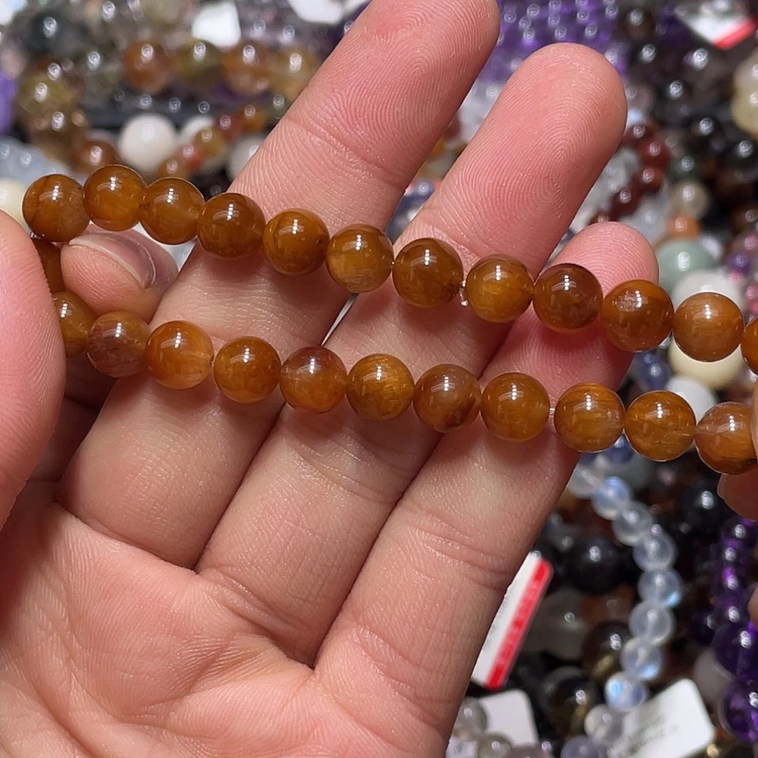 水晶未镶嵌手链黄兔毛