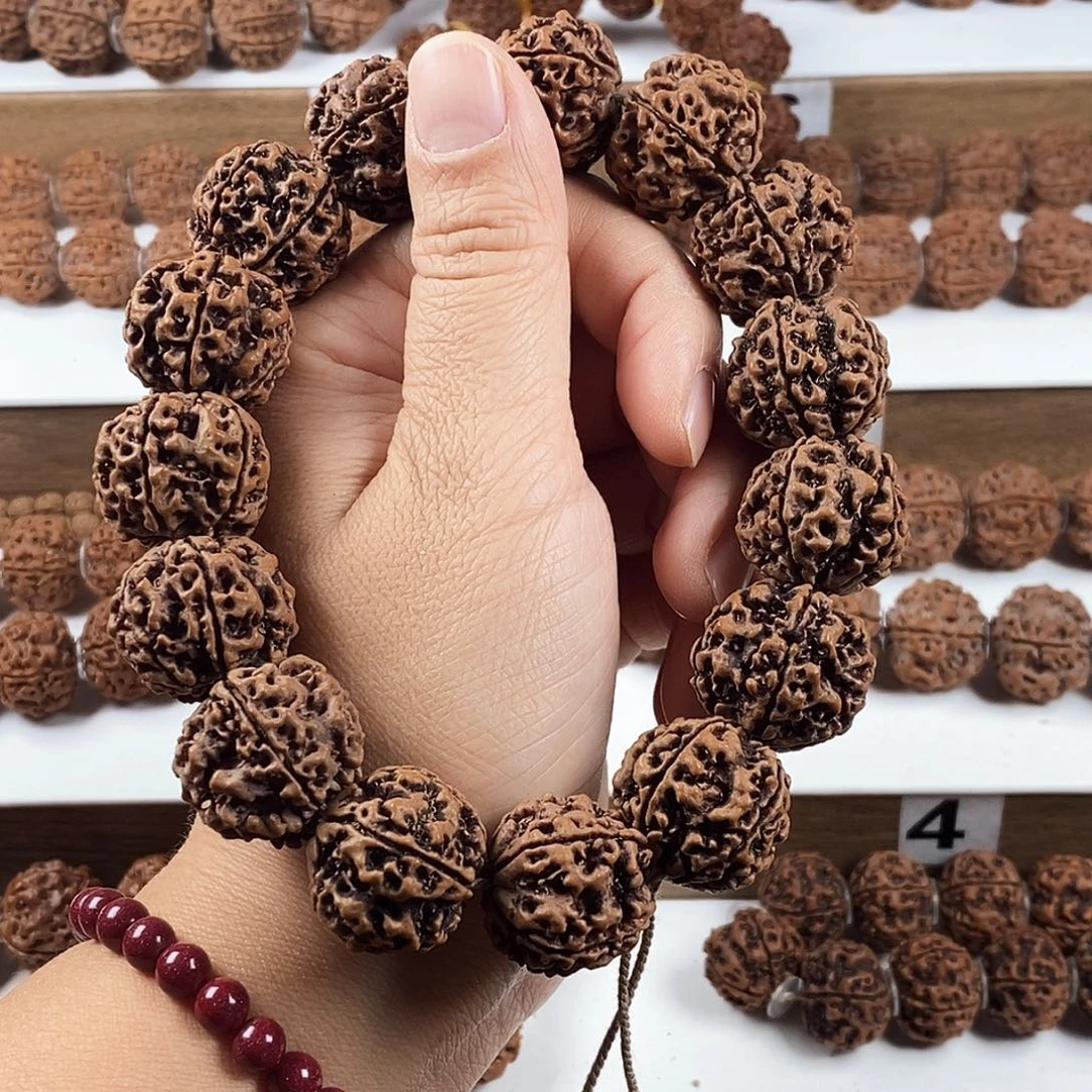 金刚菩提吊坠原生态5瓣梅花双龙