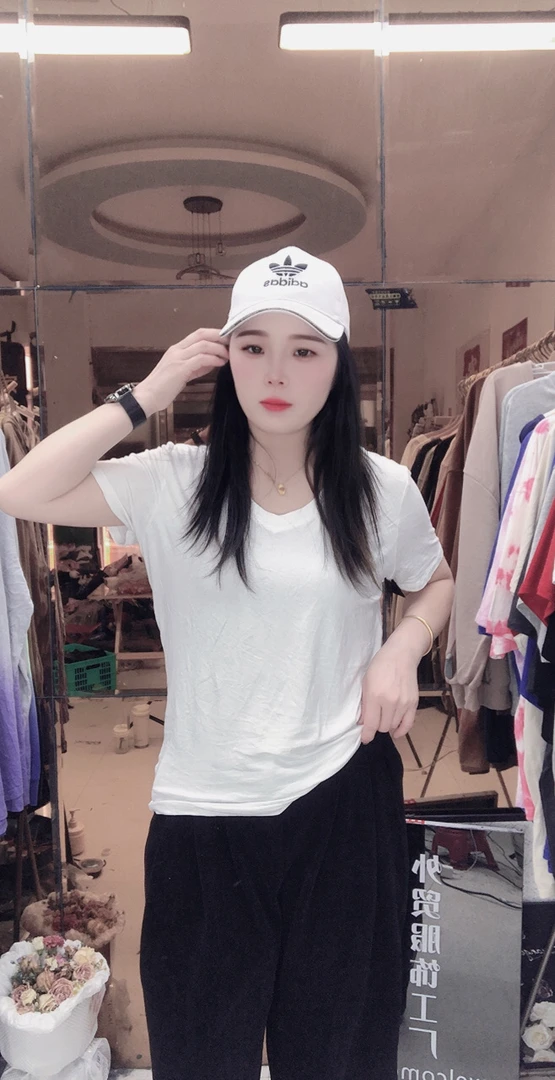 外贸高品质纯棉T恤男女同款莫代尔棉