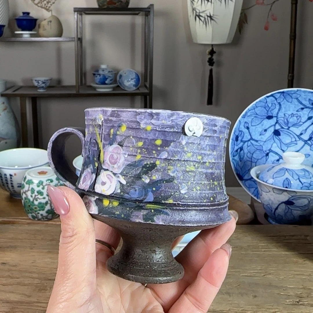 杯景德镇陶瓷柴烧多人