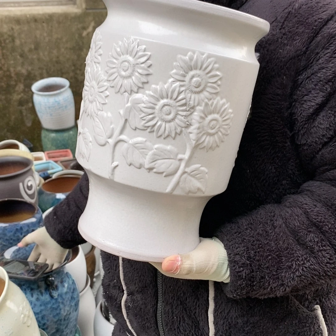 紫砂花盆正品口20高31