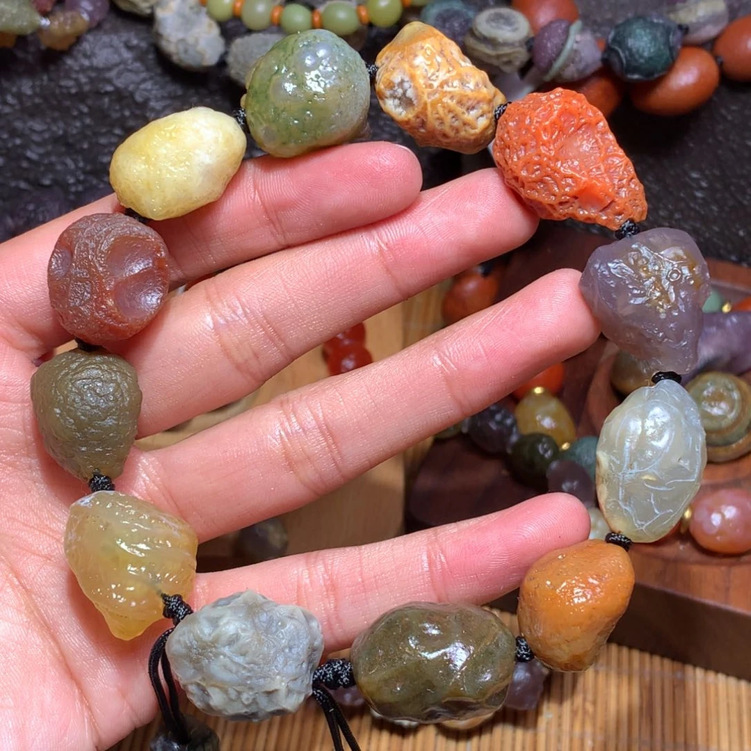 未镶嵌玛瑙/玉髓珠宝半成品