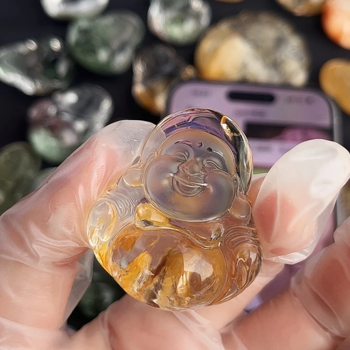 未镶嵌颈饰紫晶牛*