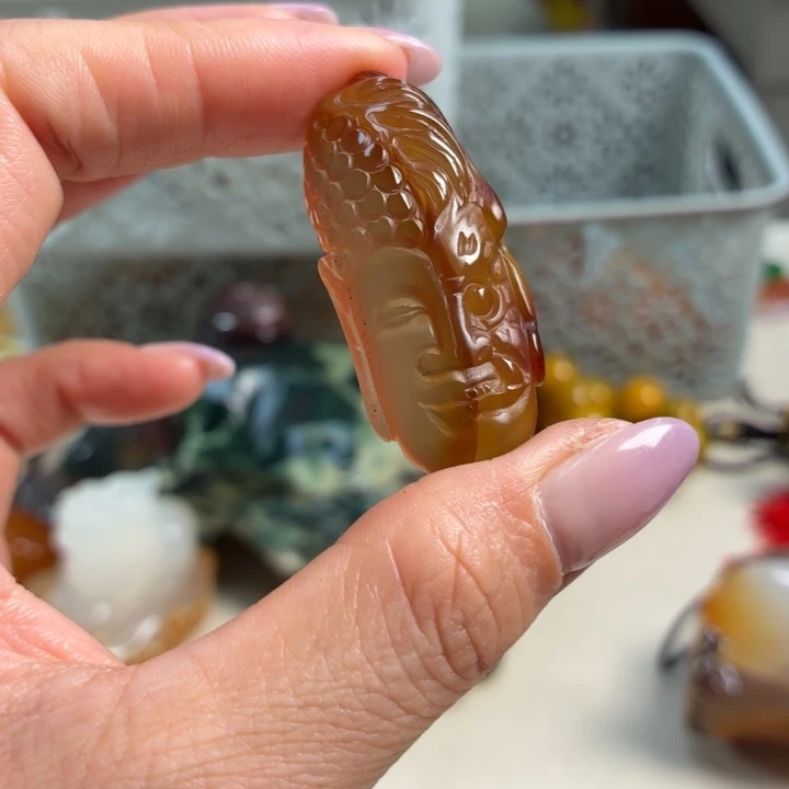 玛瑙/玉髓未镶嵌吊坠(不含链)