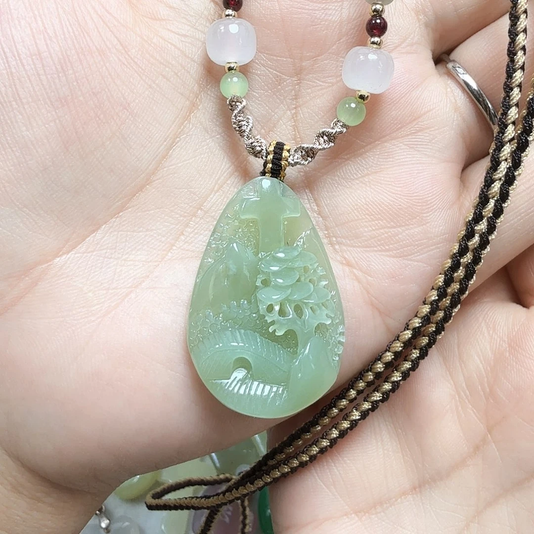 和田玉颈饰未镶嵌清货不退换