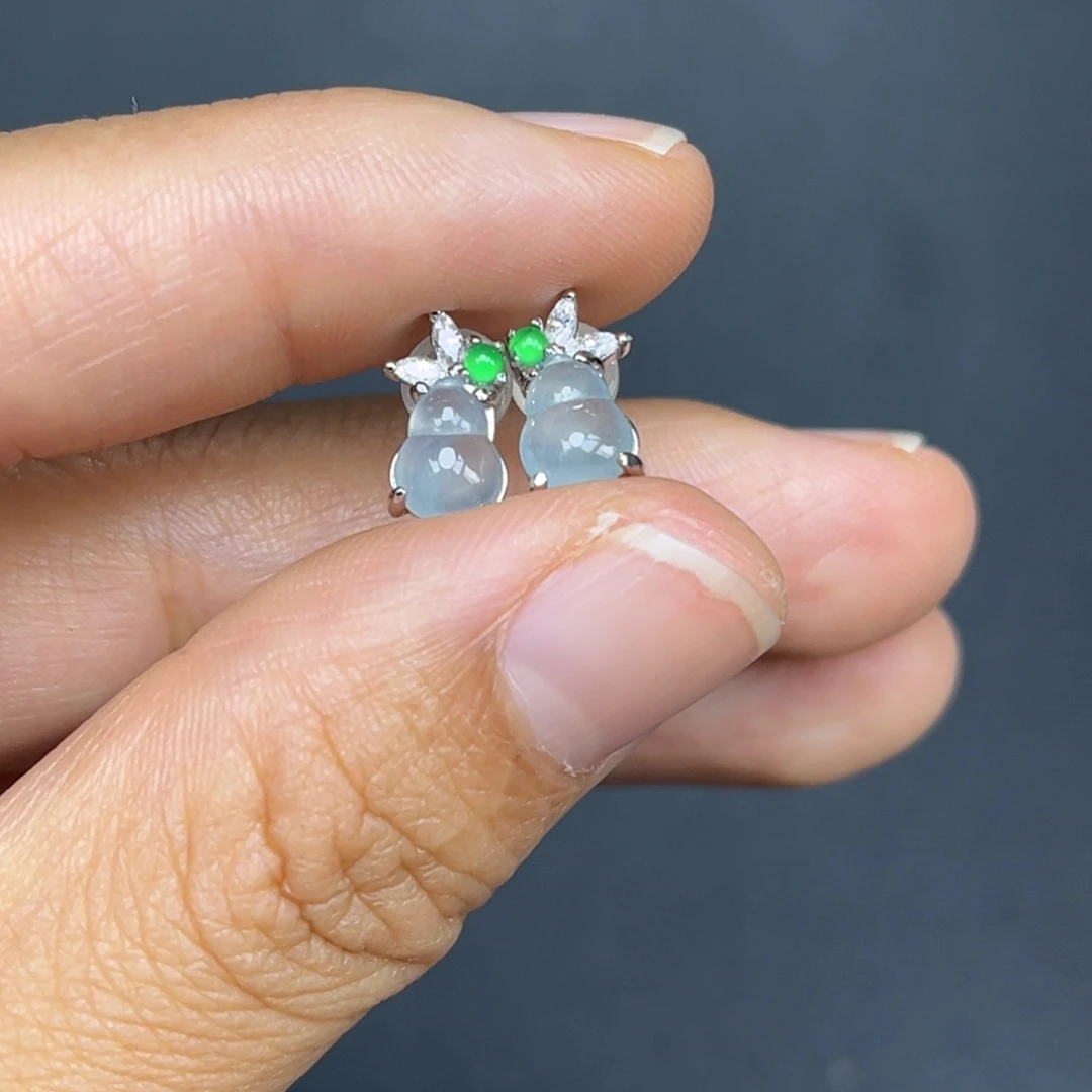 翡翠银S925镶嵌吊坠(不含链)