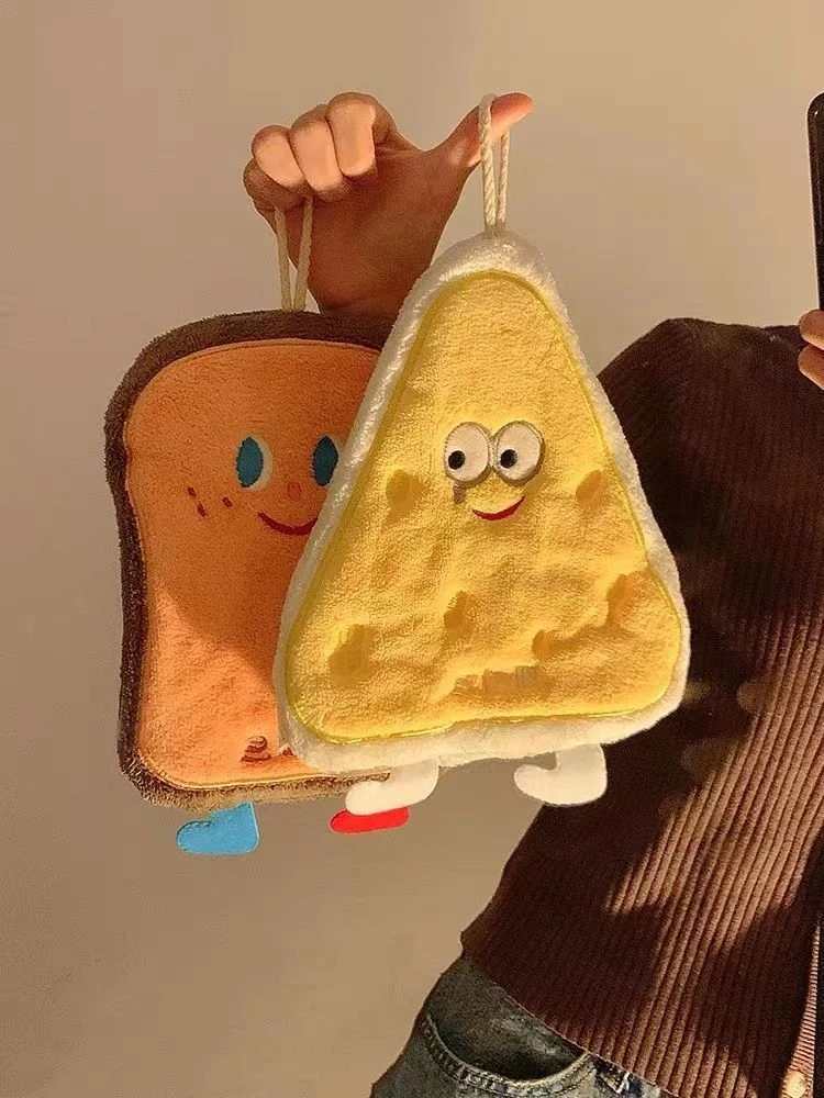 赠挂勾高颜值可挂式擦手巾浴室吸水速干擦手毛巾挂式加厚手帕抹布