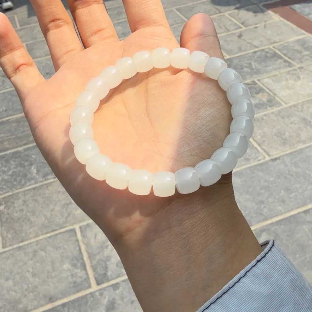 和田玉未镶嵌颈饰白玉直切门总F多样性拍一发一