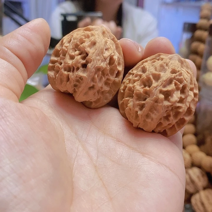 【闪购商品】文玩核桃把件35原装苹果迷你