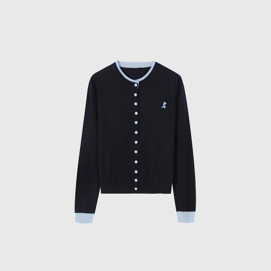 2025春节新款气质优雅圆领针织开衫