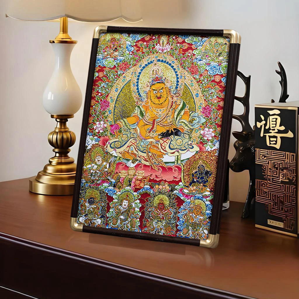 （专属）新中式客厅装饰画密宗黄财神桌面装饰摆台玄关摆件财神2030