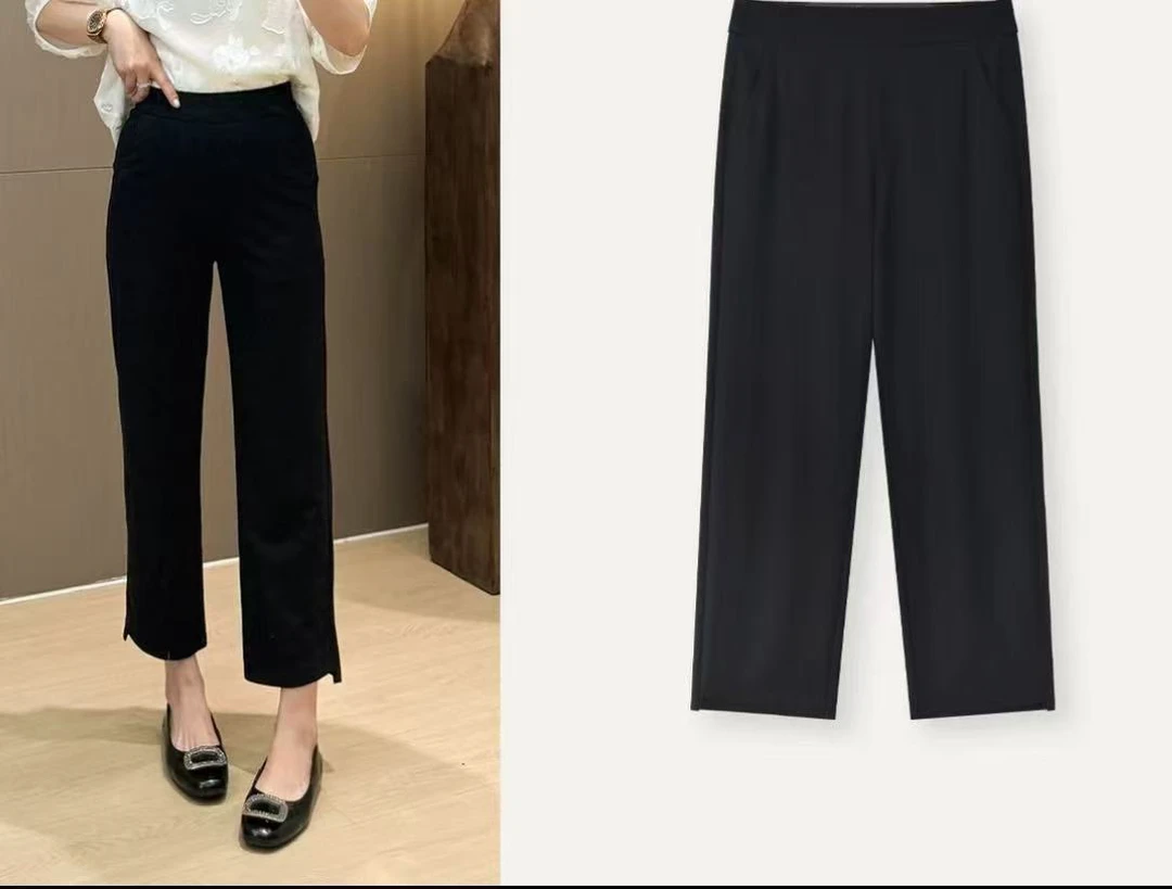 9966 高弹力巨显瘦天花板小黑裤