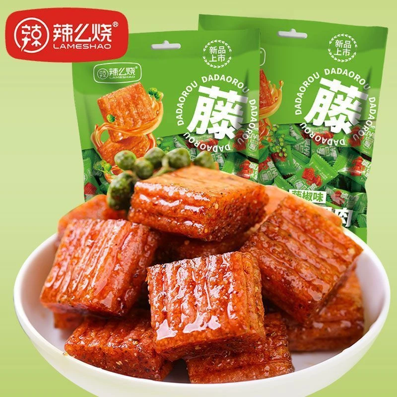 辣么烧辣条零食麻辣面筋大刀肉小吃香辣甜辣零食正宗大刀肉老牌子