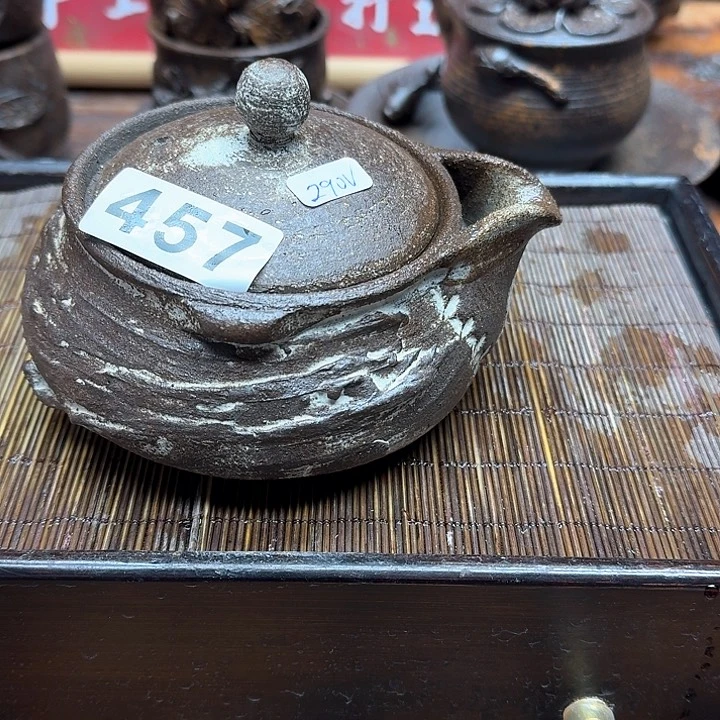 纯手工制作粗陶茶具