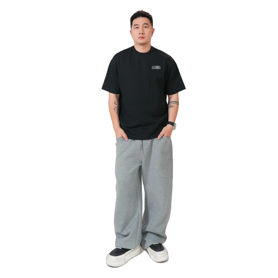 马丁叔叔 25数字绣圆领短T 162