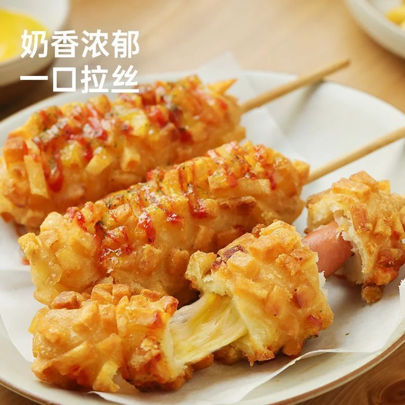 【顺丰】免油炸土豆芝士热狗棒（含肠）进口芝士马苏里拉空气炸锅烤箱