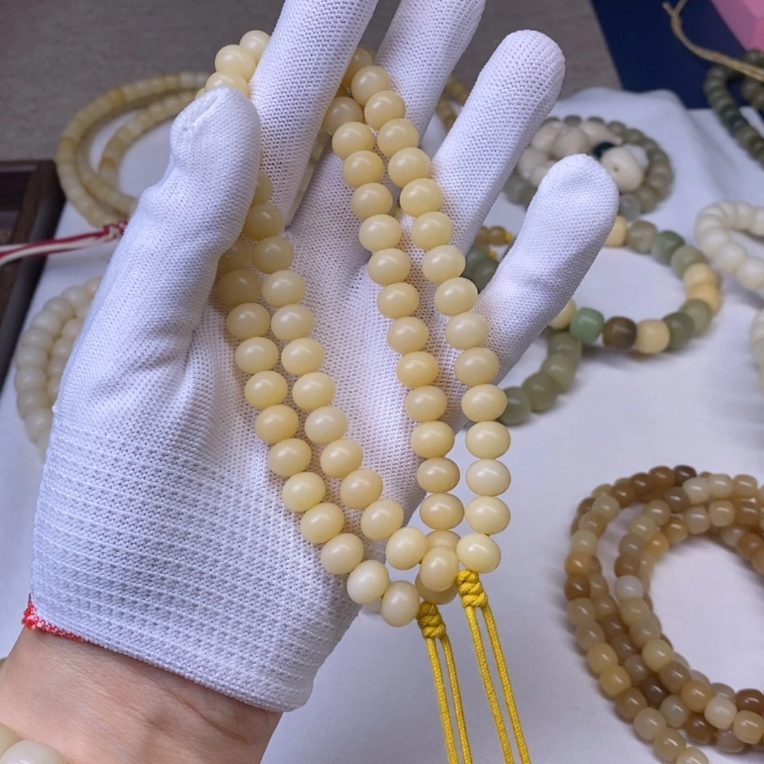 吊坠菩提根/象牙果卡10算盘珠手持36颗风化料原生态干磨一条