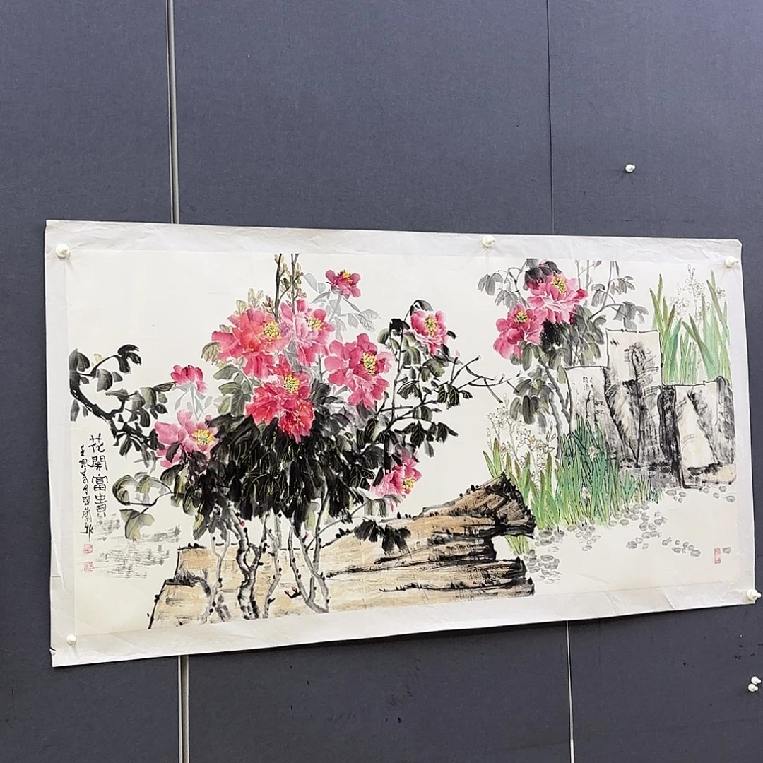 星***6国画六尺花鸟作品艺