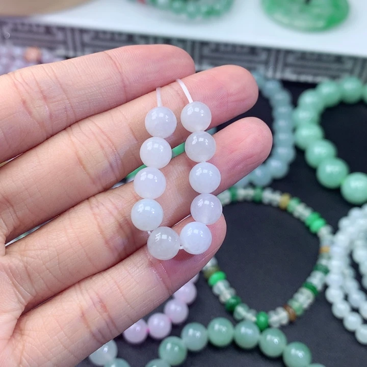 未镶嵌手链翡翠翡翠珠7mm
