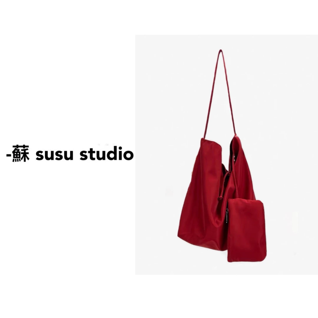 2025夏季新款原创面料慵懒松弛女士斜挎包