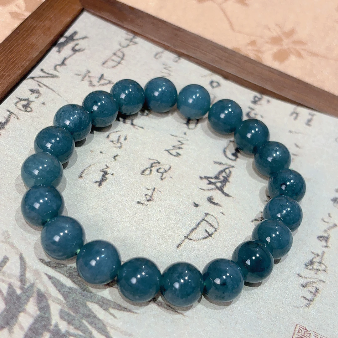 天然高品质翡翠单圈手串