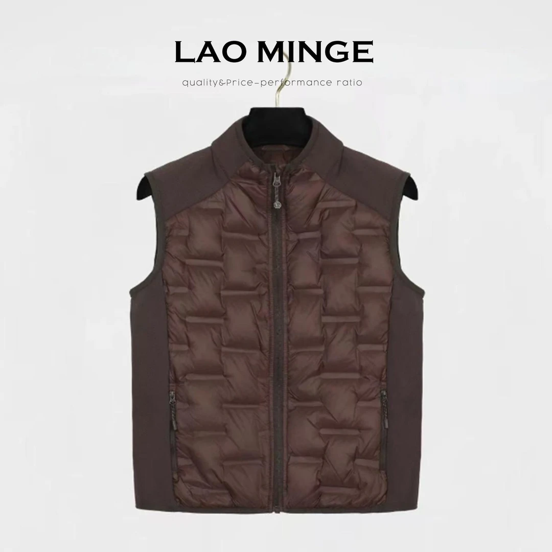 老敏哥 轻薄鹅绒马甲女秋冬新款修身立领羽绒服YC288