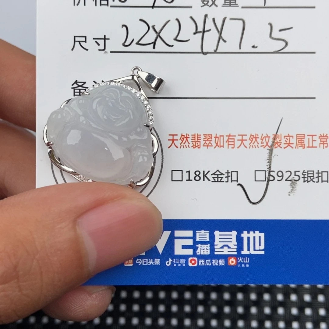 翡翠颈饰未镶嵌吊坠