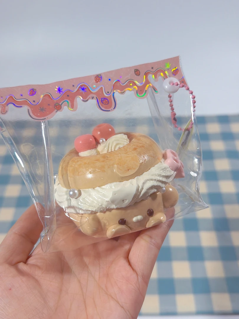 乳酪贝果 软可塑黄油泥捏捏解压食品级硅胶手感黏糊捏捏玩具