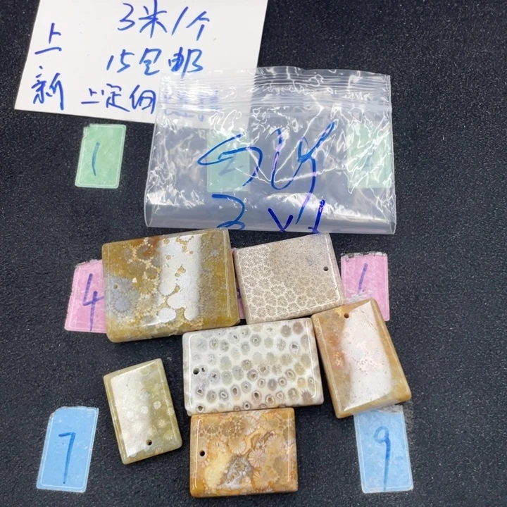 G***.硅化珊瑚（珊瑚玉）合金颈饰