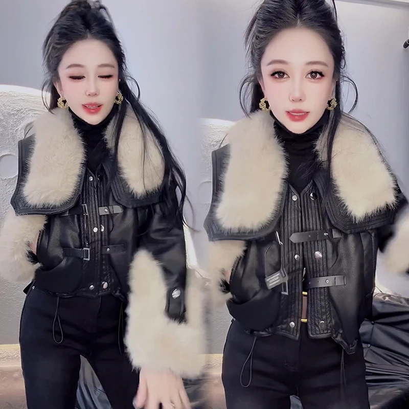 2025秋冬新款时尚显瘦气质网红高档洋气女高级百搭宽松大码棉外套