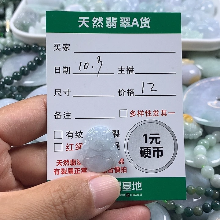 翡翠未镶嵌吊坠(不含链)