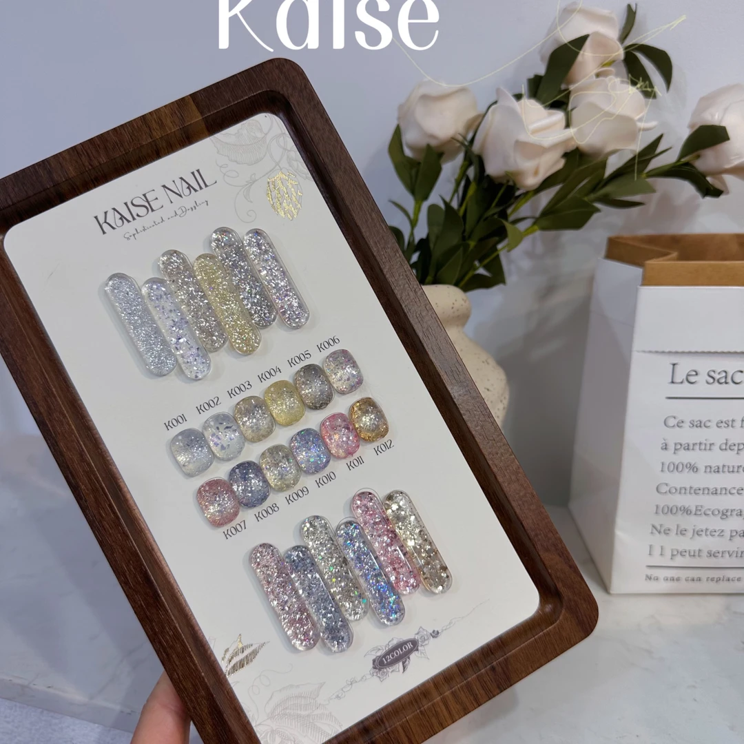 欧町颜-恺舍新款12色云钻亮片美博会新款胶显白拓客甲油胶