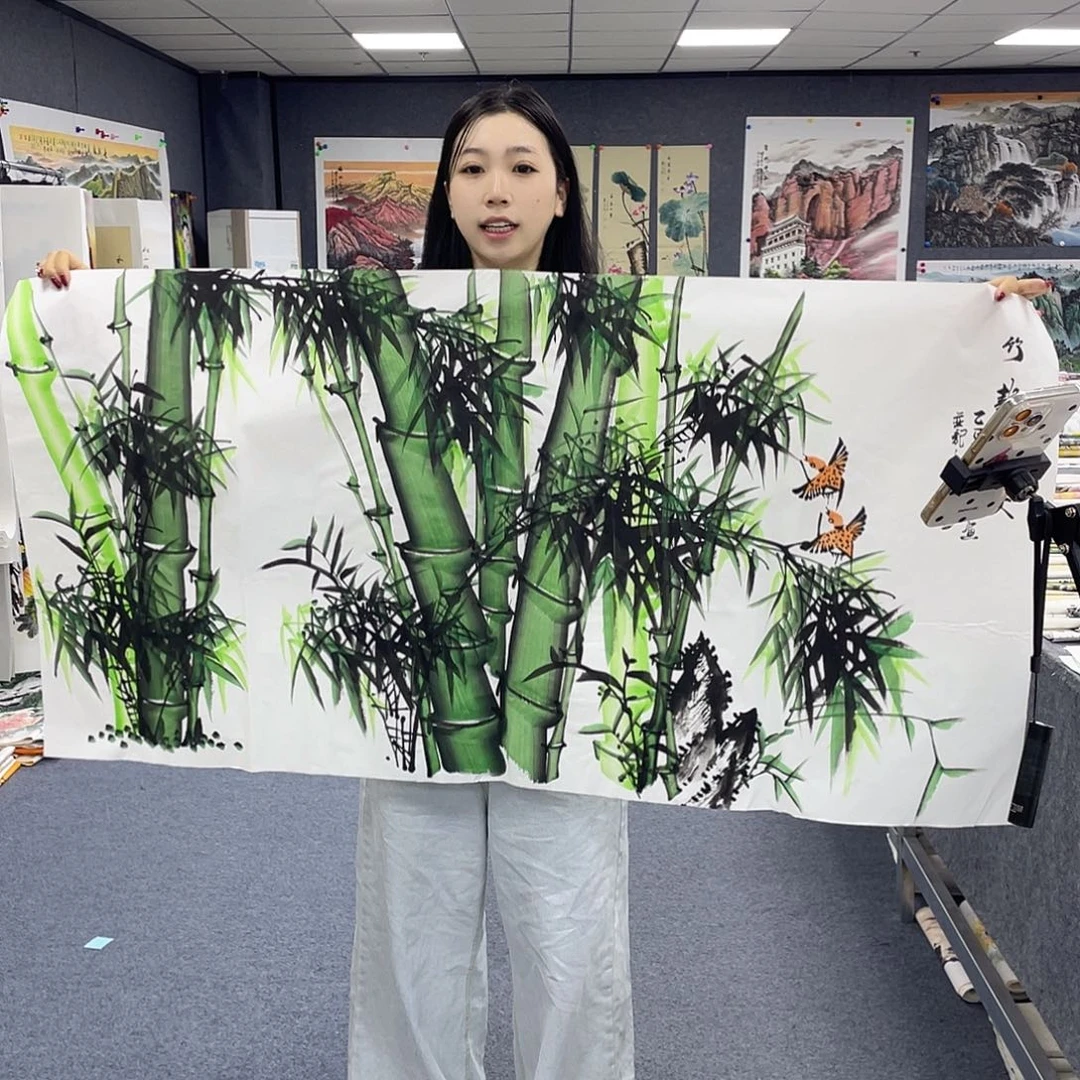 国画作品小姐姐放漏…