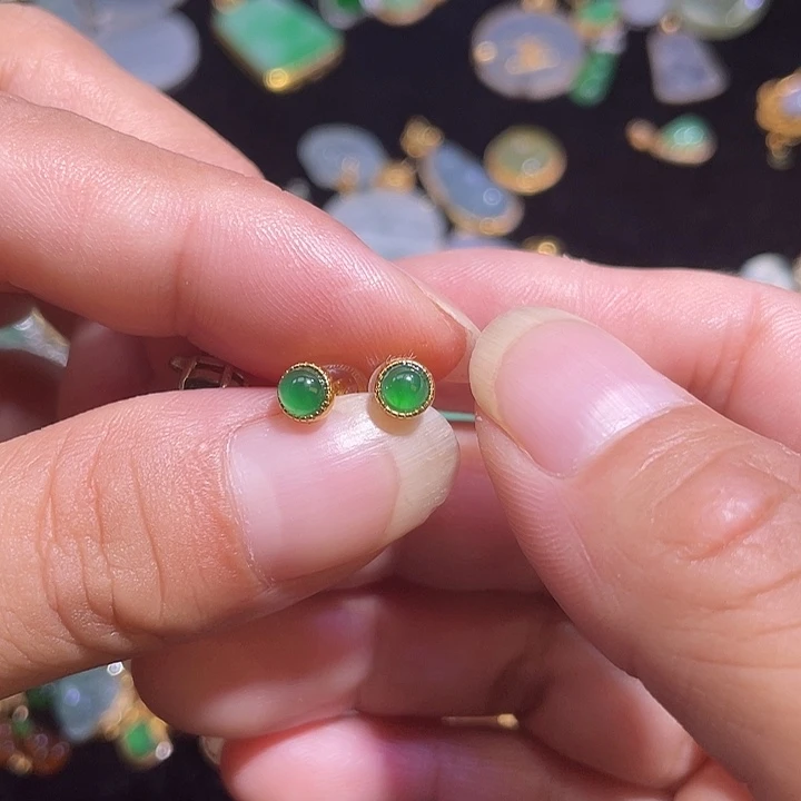 翡翠银S925镶嵌颈饰