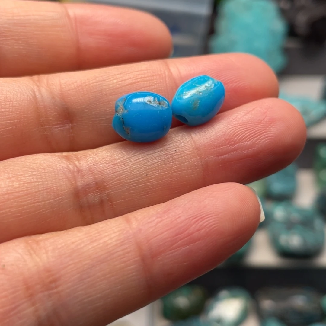 玉***珠绿松石未镶嵌颈饰