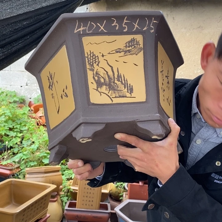 花盆紫砂紫砂特价包邮送