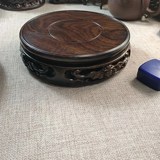 木黑檀木圆底座15公分4个