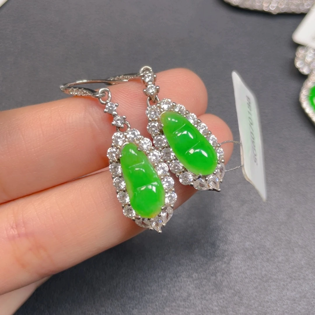 翡翠银S925镶嵌颈饰hnnn