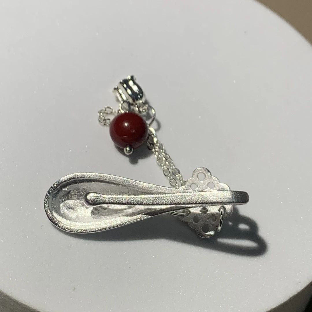 钨合金胸针 2505【如意】胸针设计定制款精致