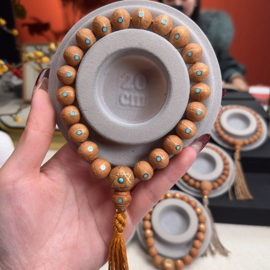 凤眼菩提手串12mm铁籽单圈松钉新籽