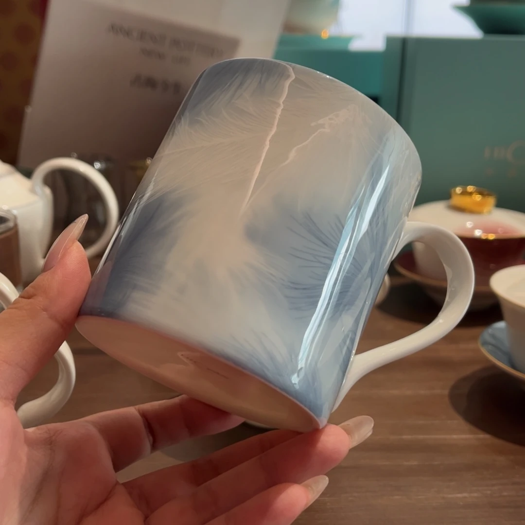 瓷片云之羽马克杯